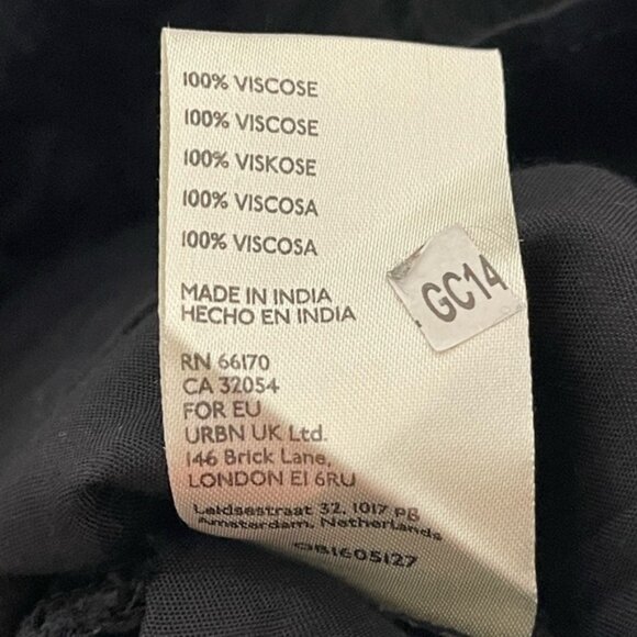 Free People Black Lace Trim Blouse - Picture 5 of 7